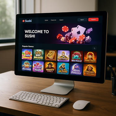 Sushi Casino - Interface Design - Desktop Experience